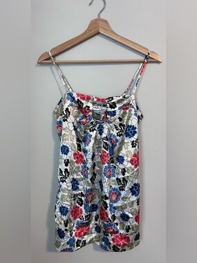 Romy | Floral Cami Tank Top | Size L | Adjustable Straps Lightweight Summer